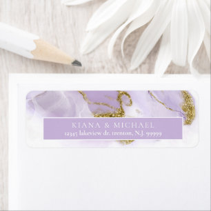 Lux Inkt Lavendel Abstract ID990 Etiket