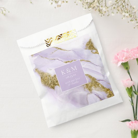 Lux Inktlavendel Abstract ID990 Bedankzakje (Gezegeld)