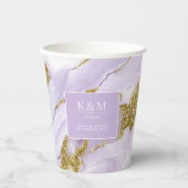 Lux Inktlavendel Abstract ID990 Papieren Bekers (Voorkant)