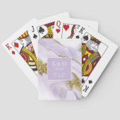 Lux Inktlavendel Abstract ID990 Pokerkaarten (Achterkant)