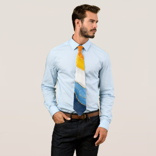 Lux Marmer AroAce Pride Kleuren Stropdas