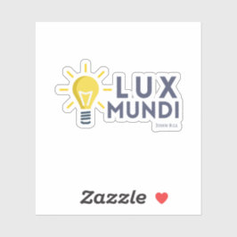 Lux Mundi (Light of the Word) Bijbelse Sticker