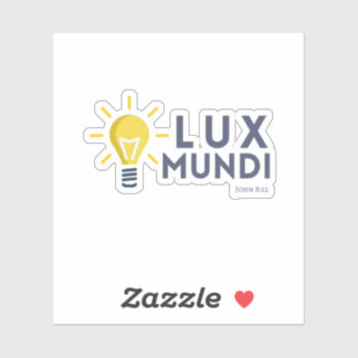 Lux Mundi (Light of the Word) Bijbelse Sticker