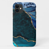 Lux Peacock Agate & Gold Case-Mate iPhone Case (Achterkant)