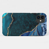 Lux Peacock Agate & Gold Case-Mate iPhone Case (Achterkant (horizontaal))