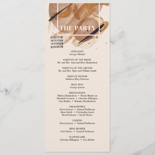 Lux roos gouden glitter koperen tinten roestig Pro Programma (Achterkant)