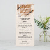 Lux roos gouden glitter roestige koperen tinten br menu (Staand voorkant)