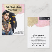 Lux Sieraden en Oorbel Display Kaart Visitekaartje (Voorkant / Achterkant)