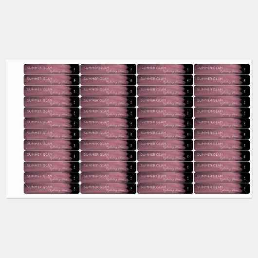 Lux Stroke Lip Gloss Cosmetisch Etiket Labels (Vel)