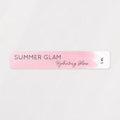 Lux Stroke Lip Gloss Étiquette blanc cosmétique (Design 1)