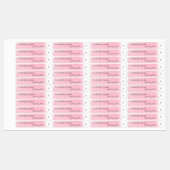 Lux Stroke Lip Gloss Étiquette blanc cosmétique (Feuille)