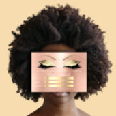 Lux Wimpers Roze Gouden Make-up Certificaat Cadeau