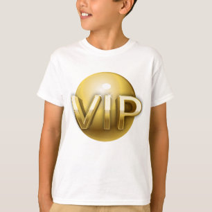 Luxe 3D Gouden VIP-embleem T-shirt