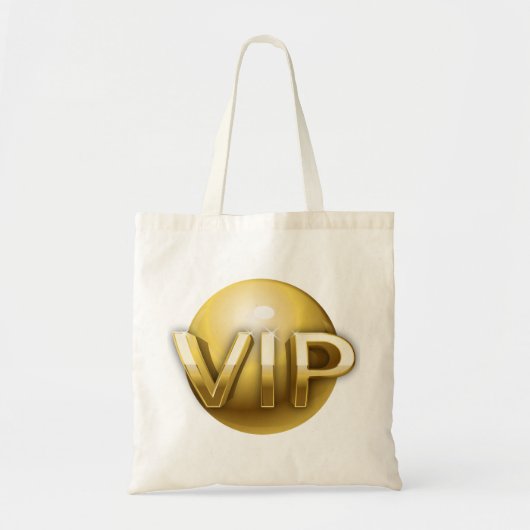 Luxe 3D Gouden VIP-embleem Tote Bag (Voorkant)