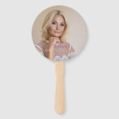 Luxe 40e verjaardag aangepaste foto Glitter Handwaaier (Achterkant)