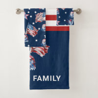 Luxe 4 juillet Patriotique Personnalisé