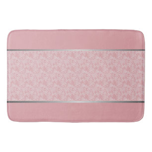 Luxe aanraking: Zilver, Wit en Blush Roze Badmat