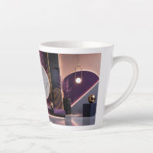 Luxe Abstract Geometrisch Rijk Paars en Goud