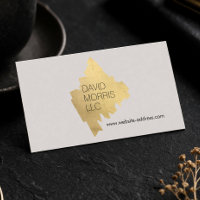 Luxe Abstract Gouden Kwaststreeklogo op Taan