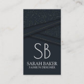 Luxe achtergrond | Monogram Visitekaartje (Voorkant)