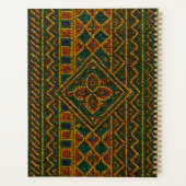 Luxe African Calendar Planner Beaded Kente  (Achterkant)