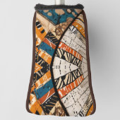 Luxe Afrikaans Caribisch erfgoed Multicolor Golfheadcover (Draai 90)