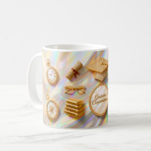 Luxe afstudeermok - Elegante gouden dop & diploma Koffiemok