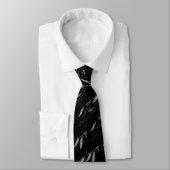 LUXE ARGENT NOIR EUCALYPTUS CRAVATE BOTANIQUE (Attaché)