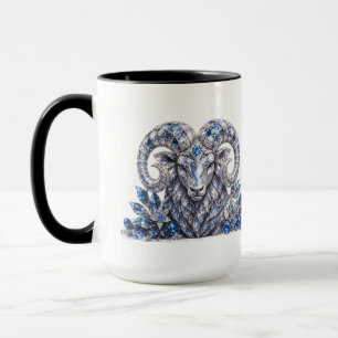 Luxe Aries Dierenriem Kristal Mok