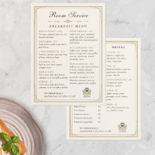 Luxe Art Deco Kamer Service Ontbijt Menu