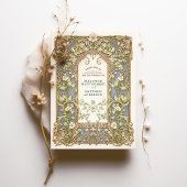 Luxe Art Nouveau Bloemenbruiloft Kaart