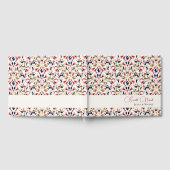 Luxe Artistieke Botanische Bloemen Paisley Wedding Gastenboek (Volledig)