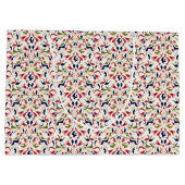 Luxe Artistieke Botanische Bloemen Paisley Wedding Groot Cadeauzakje (Achterkant)