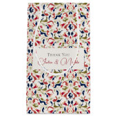 Luxe Artistieke Botanische Bloemen Paisley Wedding Klein Cadeauzakje (Voorkant)