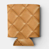 Luxe auto bruin leer, interieur textuur. blikjeskoeler (Achterkant)