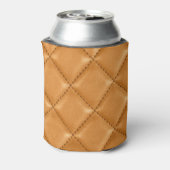 Luxe auto bruin leer, interieur textuur. blikjeskoeler (Blikje Achterkant)