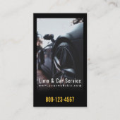 Luxe auto limousine & auto service QR-code Visitekaartje (Voorkant)