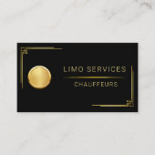 Luxe auto limousine & auto service QR-code Visitekaartje (Voorkant)