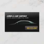 Luxe auto limousine & auto service Visitekaartje (Voorkant)