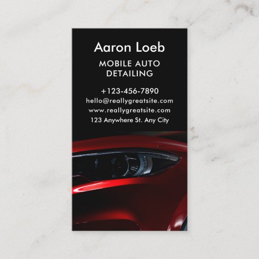 Luxe, automatische specificatie van de QR-code voo Visitekaartje (Voorkant)