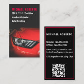 Luxe, automatische specificatie van de QR-code voo Visitekaartje (Voorkant / Achterkant)