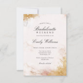 Luxe Bachelorette Week-end Itinéraire Invitation (Devant)