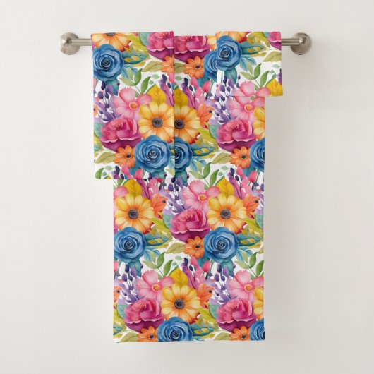 Luxe badhanddoekenset | Verwen jezelf met bloemen Bad Handdoek (Insitu)