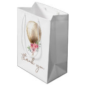 Luxe ballon Glitter Party Hartelijk dank Medium Cadeauzakje (Achterkant Gekanteld)