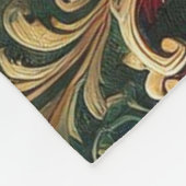 Luxe Barok Damaskpatroon Fleece Deken (Hoek)