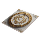 Luxe barokke keramische Tegel Tegeltje (Zijkant)