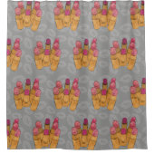 Luxe Beauté Lipstick Kiss Douche rideau (Devant)