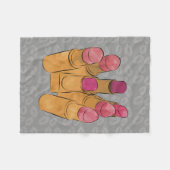Luxe Beauty Lipstick Kiss Fleece Blanket (Voorkant (Horizontaal))