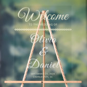 Luxe Beige Script Name Welcome (Neutre)