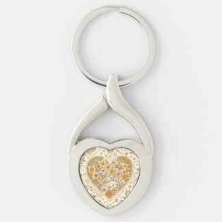 Luxe, , Beigi Goud , Liefdeshart , Valentijnsdag Sleutelhanger